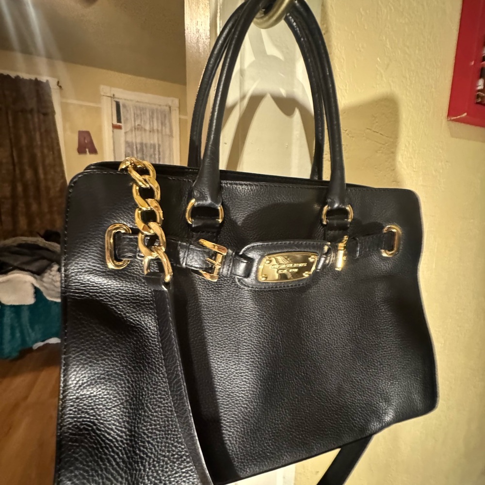 Michael Kors Black Leather Handbag
